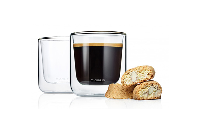 Nero Insulated Coffee Glasses by Blomus