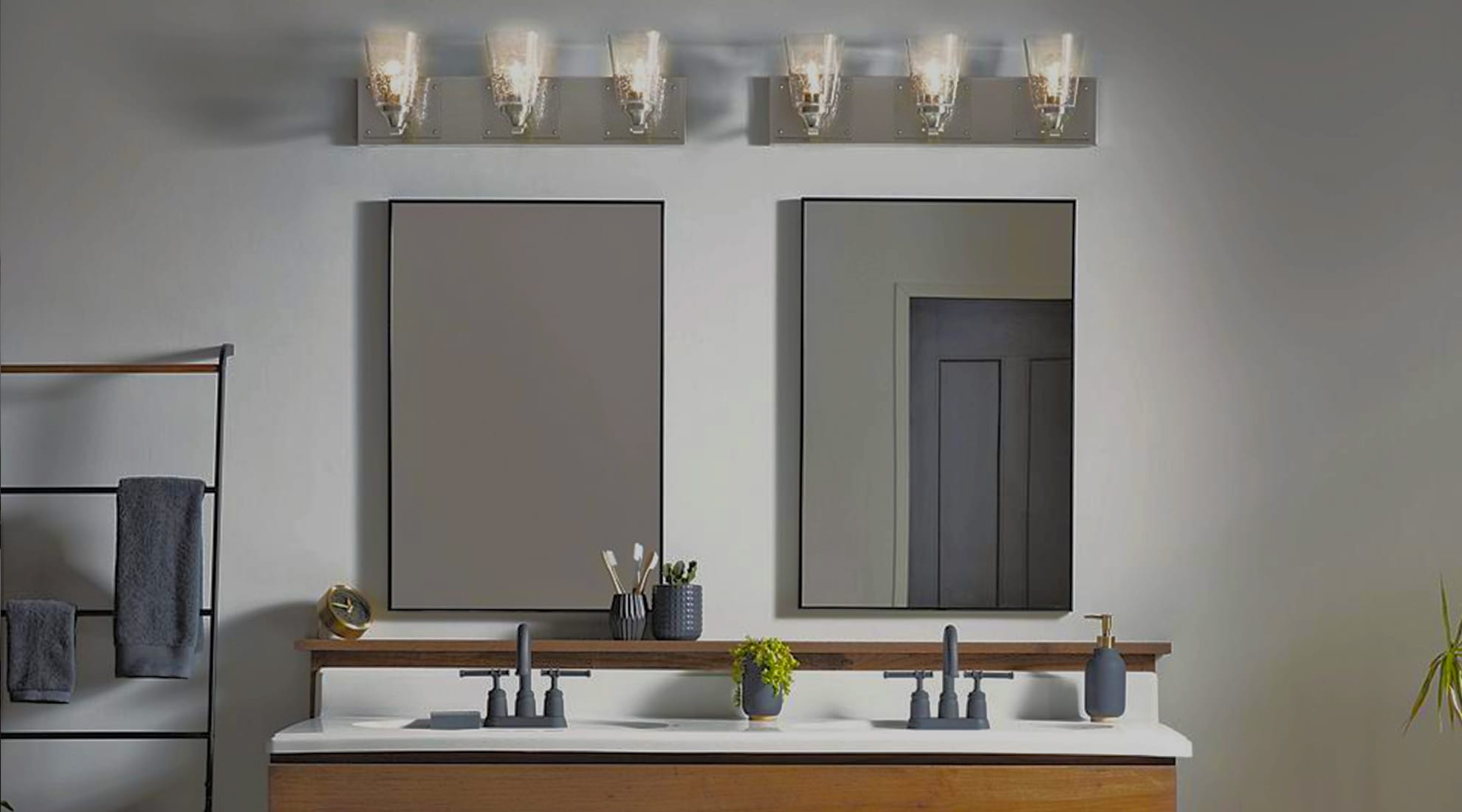 Vanity Lighting Er S Guide How To Choose The Right Lights At Lumens Com - Cost To Replace Bathroom Vanity Light