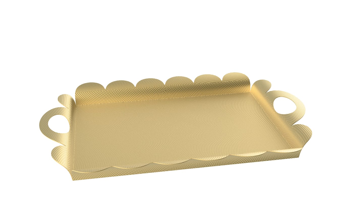 Recinto Brass Tray by Alessi