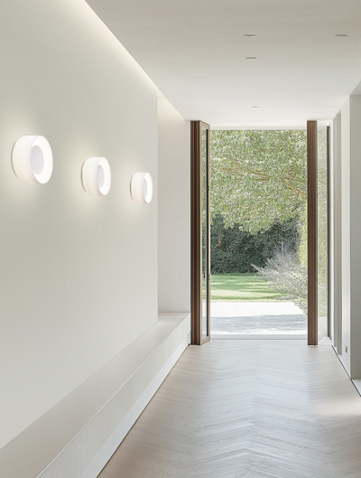 White Hallway Lighting