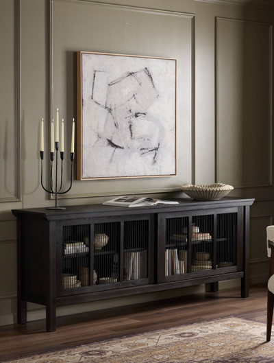Black Dining Room Storage