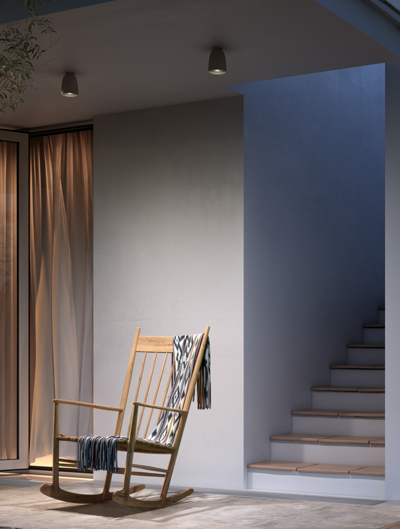 LED Outdoor Flush + Semi-Flushmounts