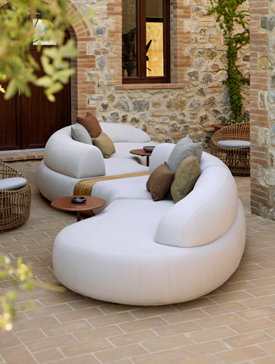 Outdoor Organic Forms Sofas