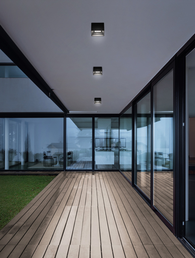 Square Outdoor Flush + Semi-Flush Mount Ceiling Lights