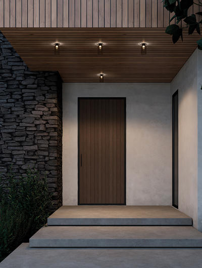 Outdoor Flush + Semi-Flush Mount Ceiling Lights