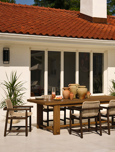 Amber Lewis x Four Hands Lumi Outdoor Dining Table