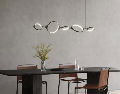 Kuzco Lighting Serif LED Pendant over dining table